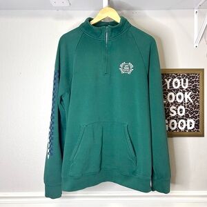 Vans Check It Quarter Zip Sweatshirt Size Large